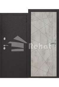 Houston Boucle Front Door Dark Gray Concrete Light